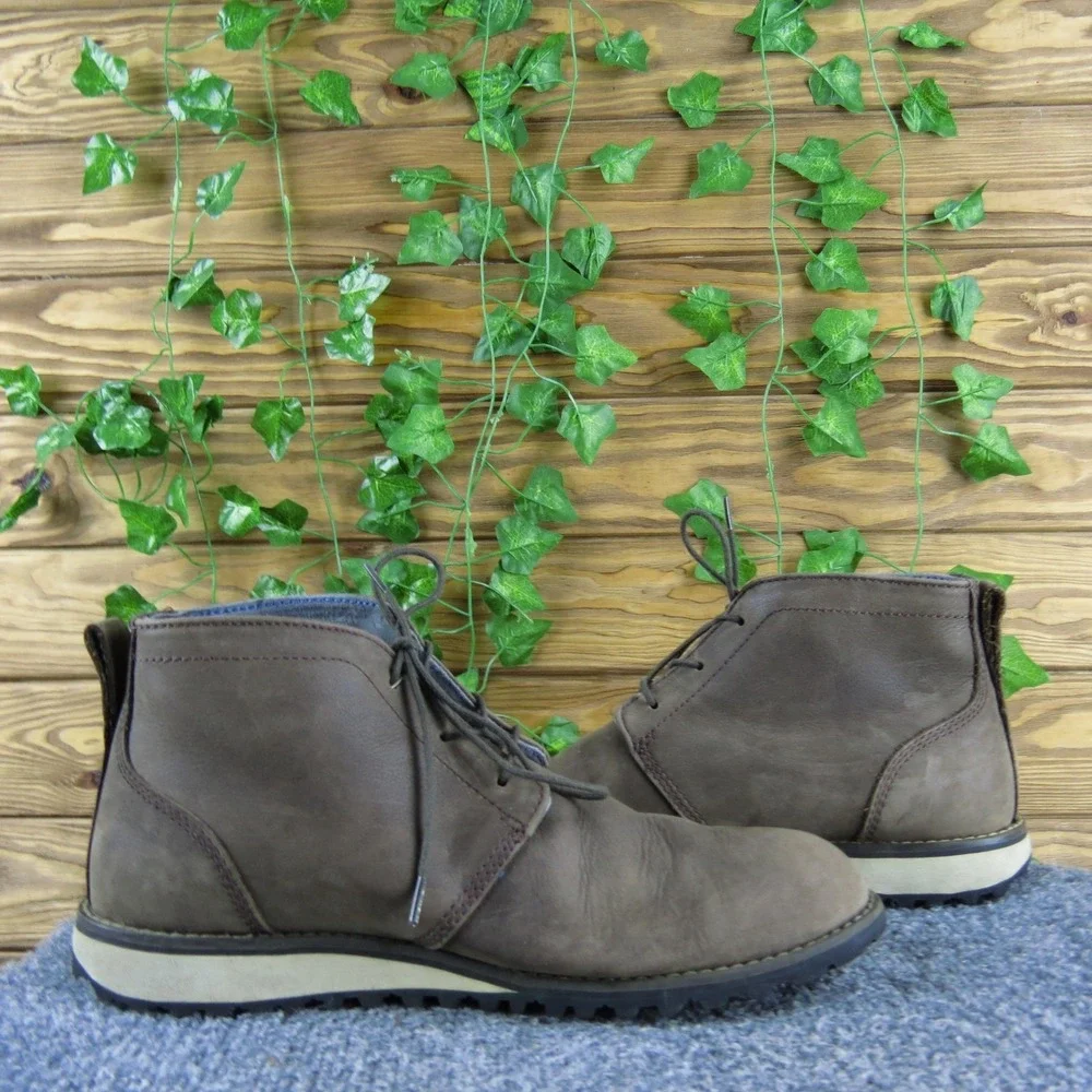 5.11 Mission Ready Men's 7 Brown Leather Chukka Boots Lace-Up Vibram Comfort‎